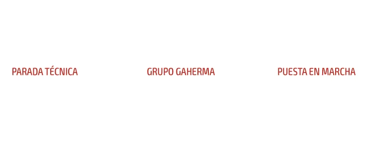 Esquema de parada técnica y asistencia de puesta en marcha.