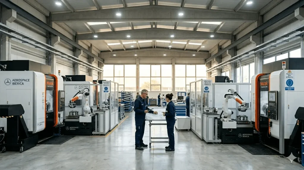 Ingeniero supervisando el diseño y fabricación de maquinaria industrial a medida, garantizando controles de proceso y validación con el cliente según normativa CE.