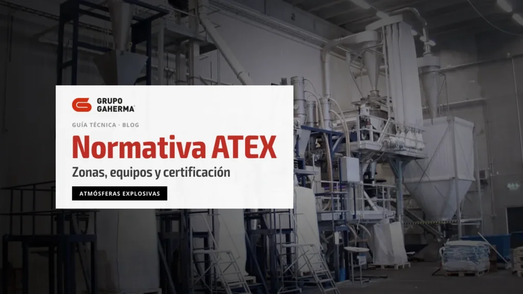 Normativa ATEX: zonas, equipos y certificación, guía técnica de Grupo Gaherma sobre una estación de vaciado de big bags